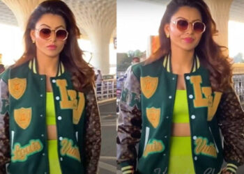 Urvashi Rautela Looks Stunning In 5 lakh Rs Louis Vuitton Ensemble At Mumbai Airport As She Heads To Maldives For Her Birthday Bash