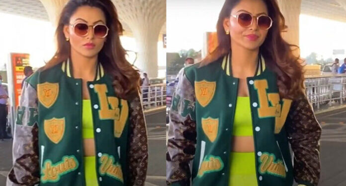 Urvashi Rautela Looks Stunning In 5 lakh Rs Louis Vuitton Ensemble At Mumbai Airport As She Heads To Maldives For Her Birthday Bash