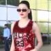 Urvashi Rautela Looks Like She Is About To Head To A High School Party In Her Chic Ensemble; Exudes Hotness In The Red And Black Combo