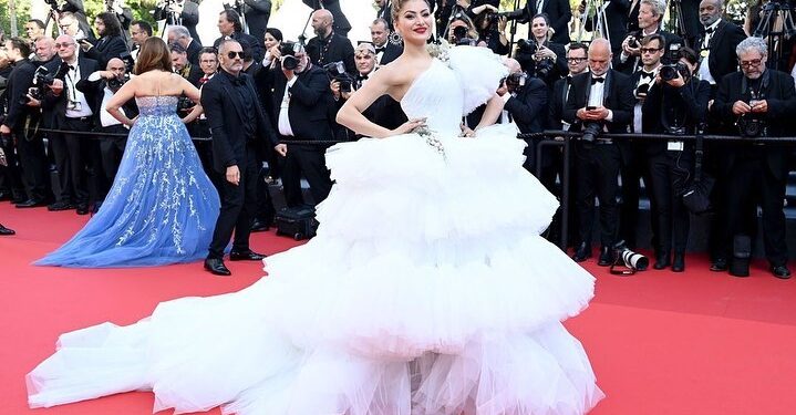 Urvashi Rautela is the legendary red carpet superhit at Cannes film festival 2022 and looks magnificently beautiful in her debut